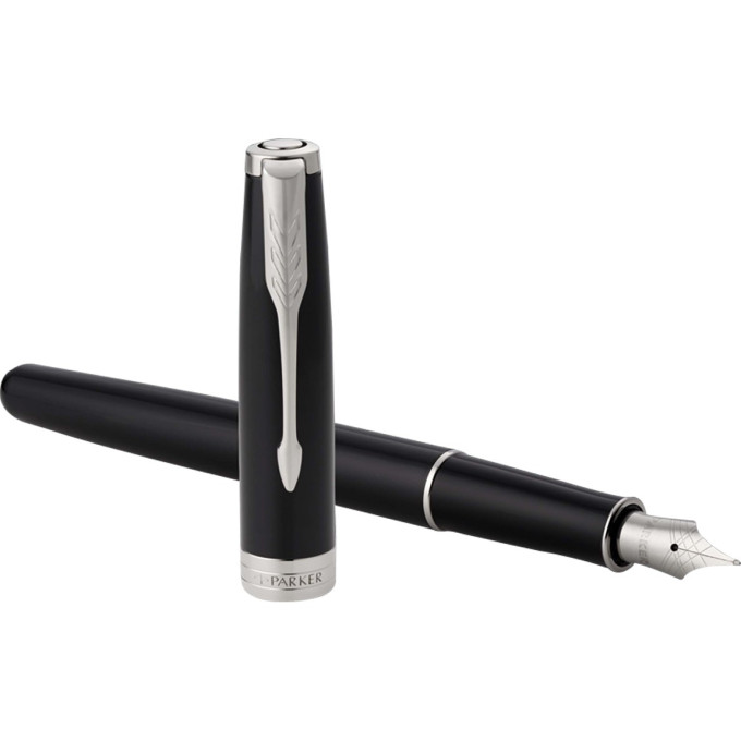 Ручка перьевая PARKER SONNET CORE F539 LAQBLACK СT M 1931500